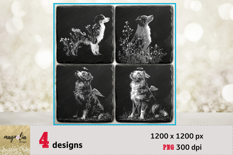 Australian Shepherd Laser Engrave PNG Bundle