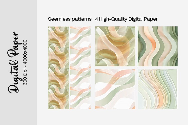 Boho digital paper Seamless backgrounds