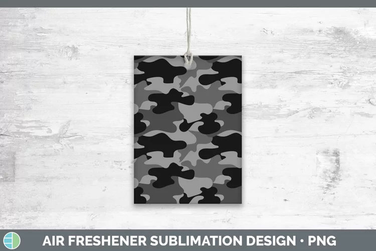 Pretty Camo Gray Air Freshener Sublimation Car Freshener Des
