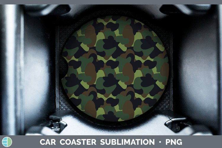 Pretty Camouflage Car Coaster Sublimation Coaster Designs