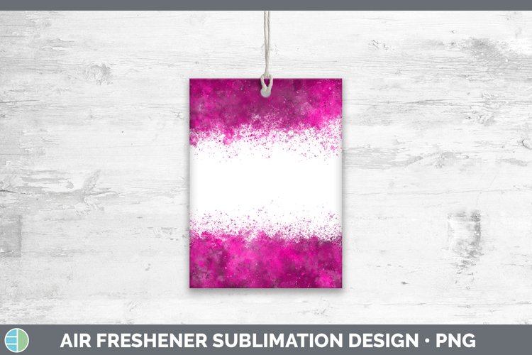 Pretty Color Splash Pink Air Freshener Sublimation Car Fresh