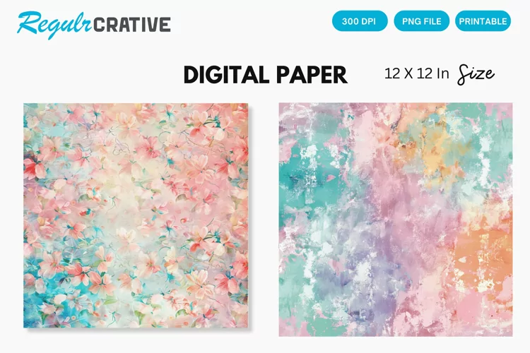 Pretty Pastels Seamless Digital Paper