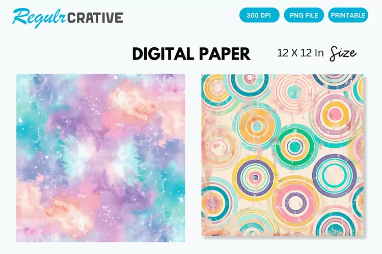 Pretty Pastels Seamless Digital Paper