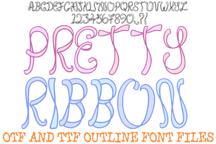 Ribbon Fonts Image 2