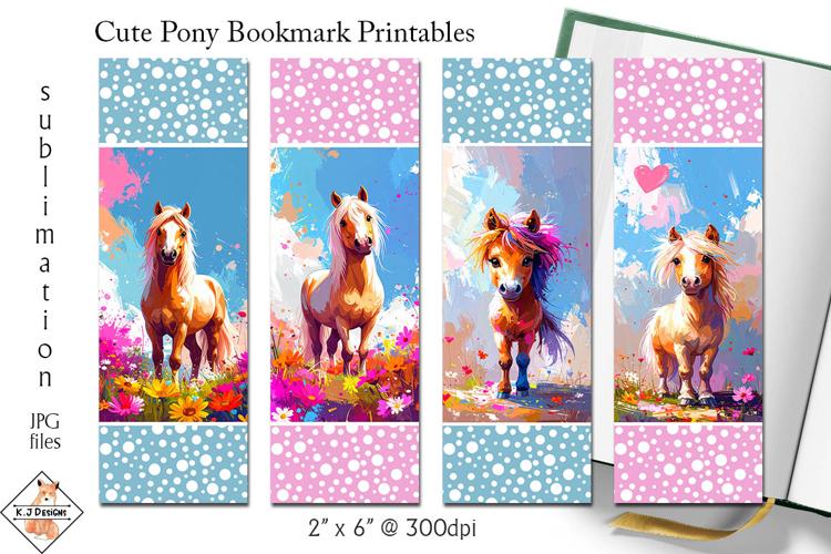Cute Pony Bookmark Designs | Printables