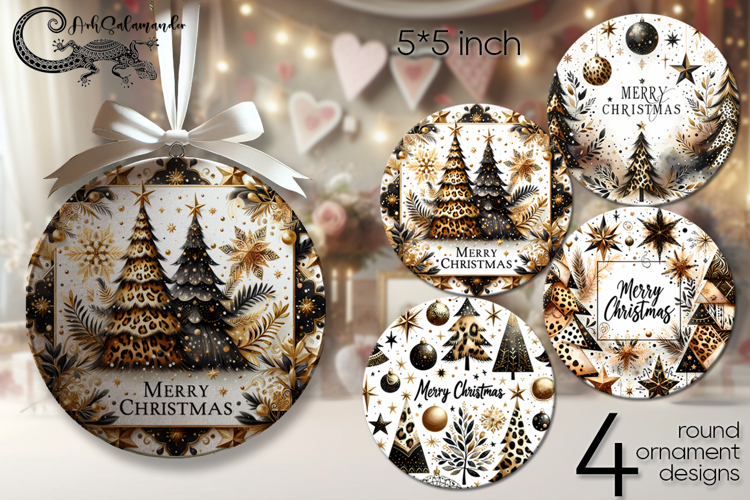 Christmas tree 2 | Xmas round ornaments sublimation PL