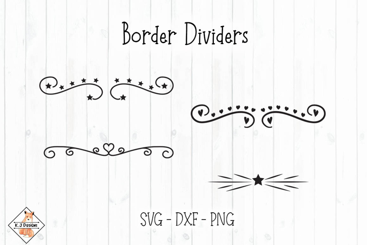 Border Dividers SVG DXF PNG