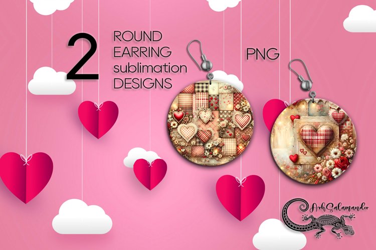 Earring Sublimation Designs Image 24