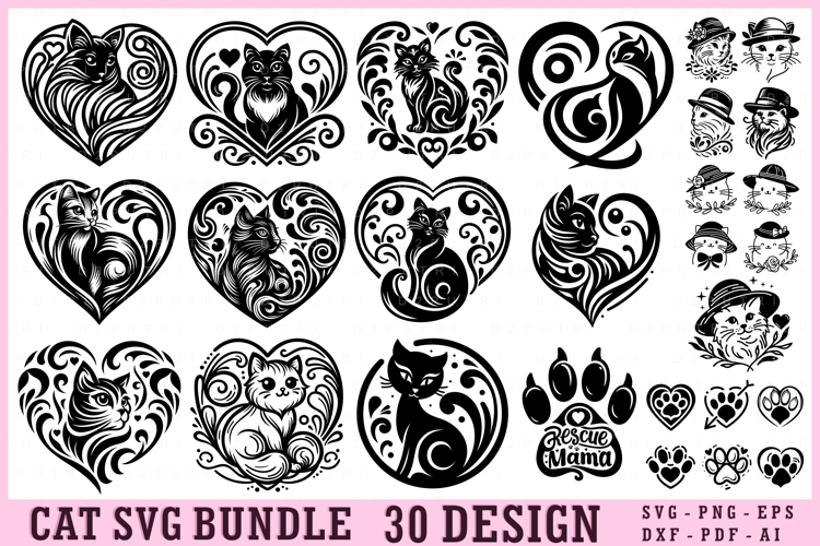 Cat Svg Bundle Image 10