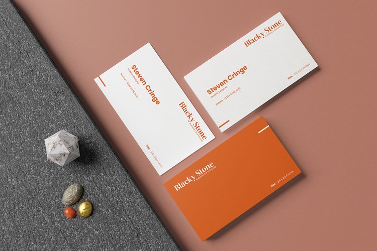 Multiple Elegant Business Card Mockup