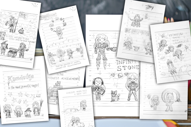 18 Printable Superhero Lunchbox Notes for Girls