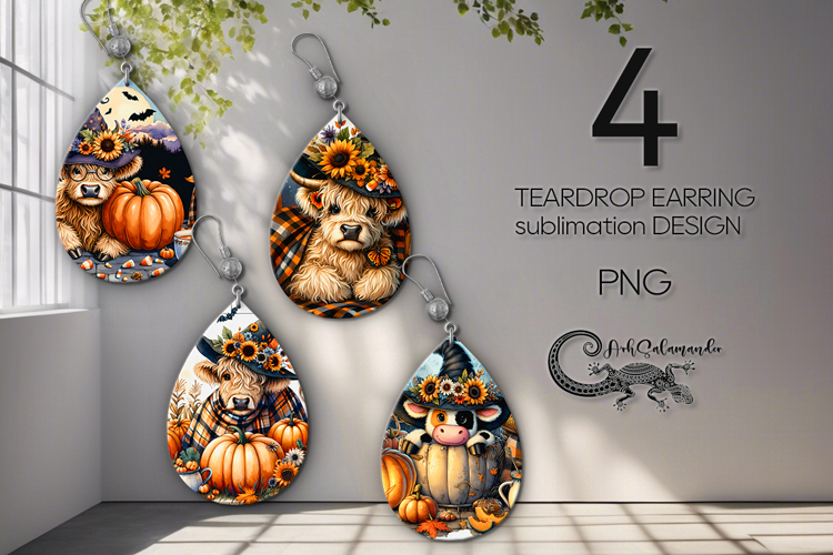 Halloween Earring SVG Image 3