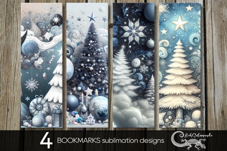 Celestial Christmas | Xmas bookmarks sublimation design PL2