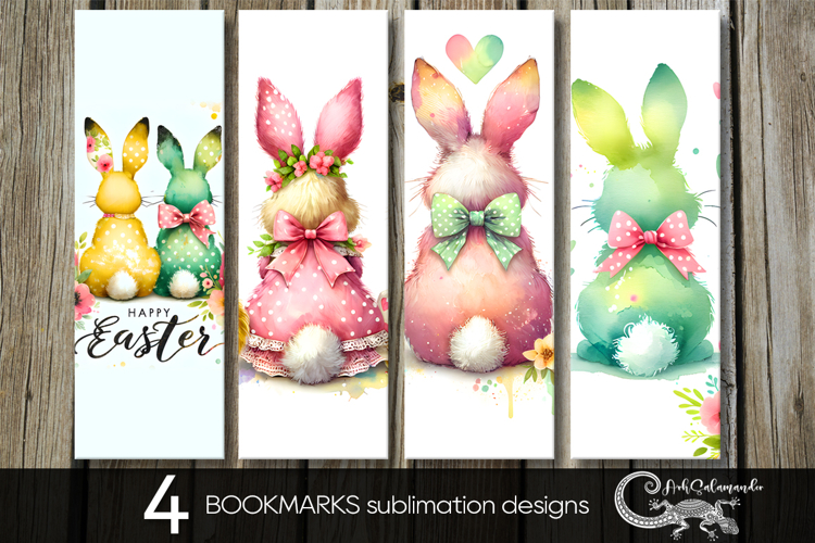Easter rabbit | spring bookmarks sublimation design P