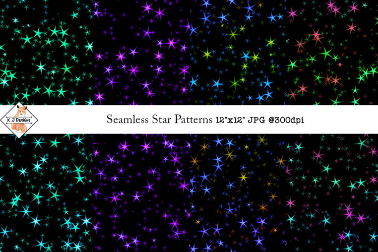 Seamless Star Patterns | Digital Papers