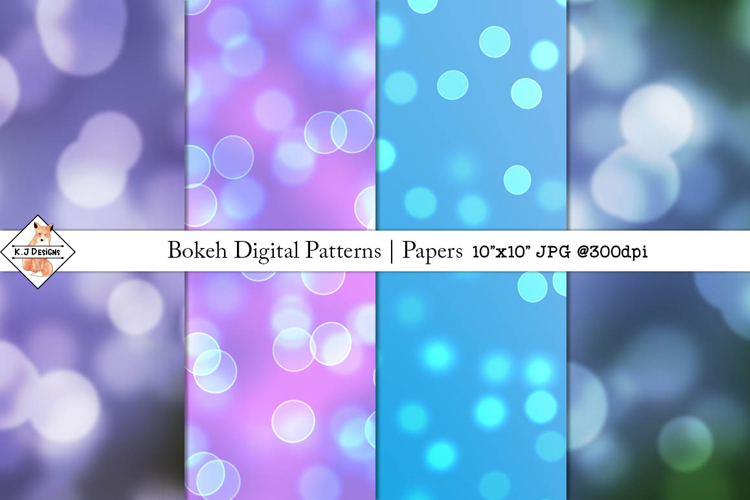 Bokeh Digital Patterns | Papers