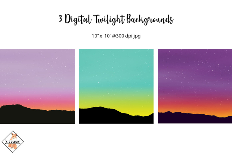 Twilight Digital Landscape backgrounds