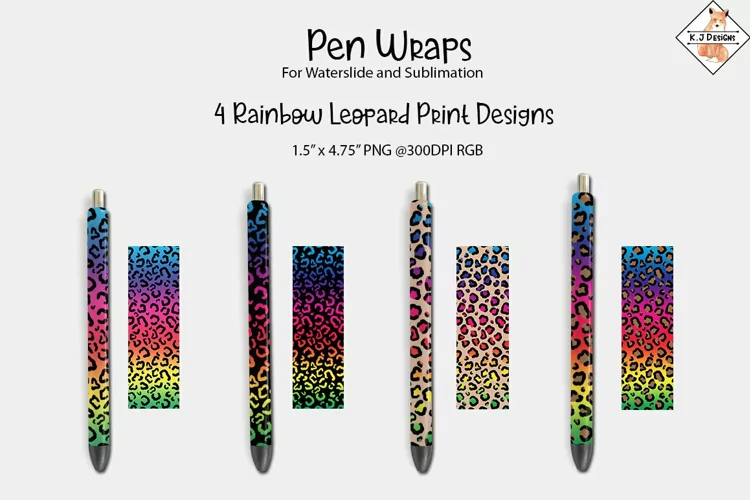Pen Wrap Sublimation Designs