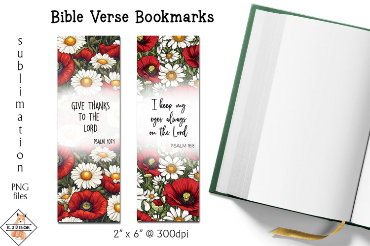 Bible Verse Bookmark Designs | Sublimation