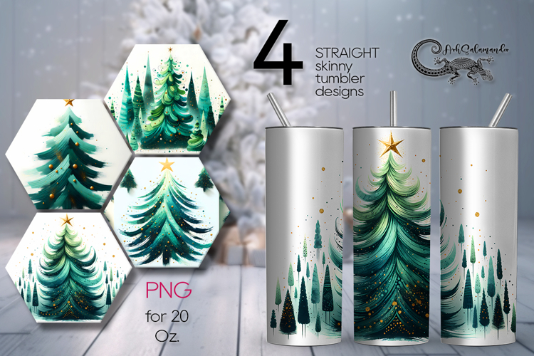 Christmas tree | Xmas Sublimation tumbler design PL2