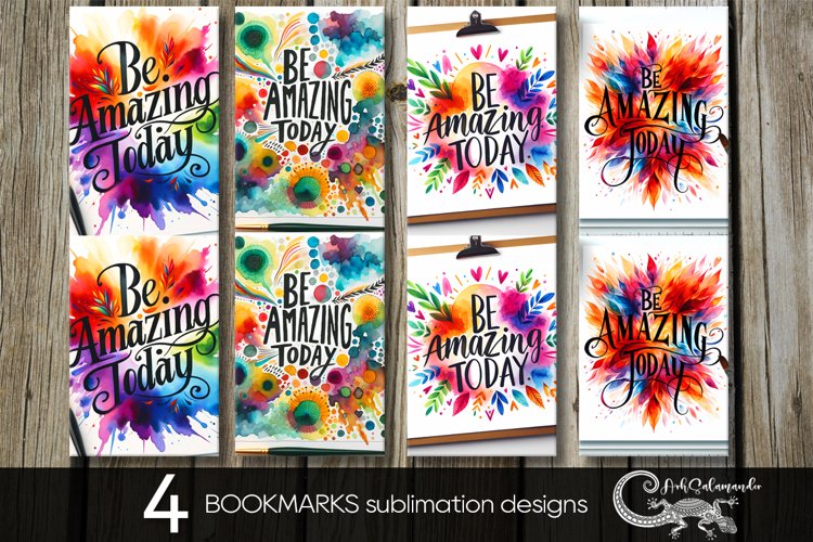 Inspiring Inscription | 4 bookmarks sublimation designs PL2