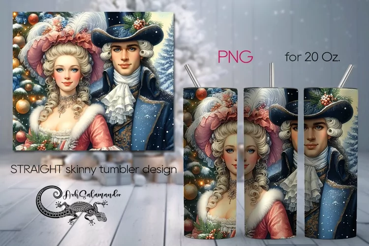Retro Christmas | Xmas Skinny Tumbler Sublimation Design PL2
