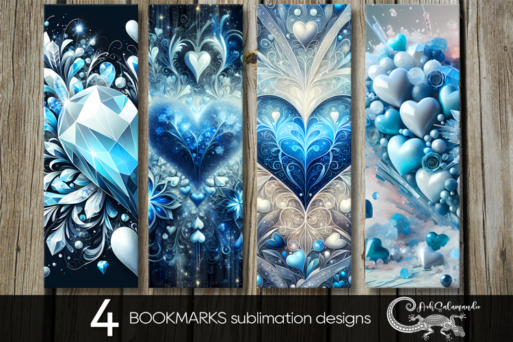 Love hearts | valentine bookmarks sublimation design PL2