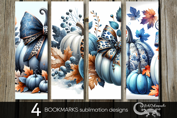 Pumpkin season | fall bookmarks sublimation design PLUS2