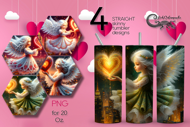 Valentine atmosphere | 4 love Skinny tumbler designs P2