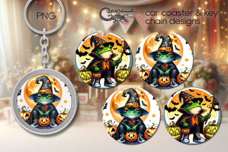 Halloween character | car coaster & key chain design PL2