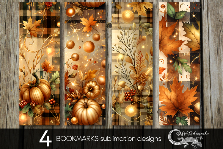 Autumn vibes | fall bookmarks sublimation designs P2