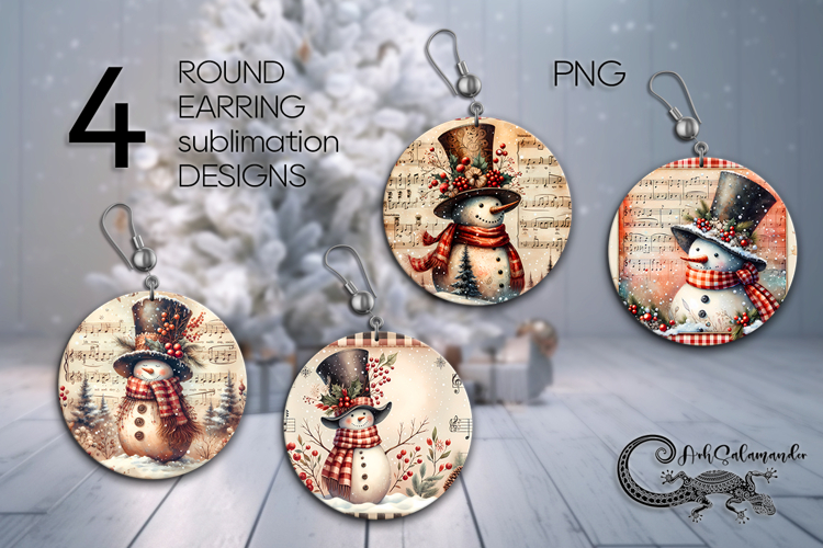 Christmas Earring SVG Image 6
