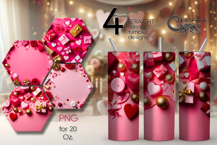 Pink Hearts Clipart Image 20