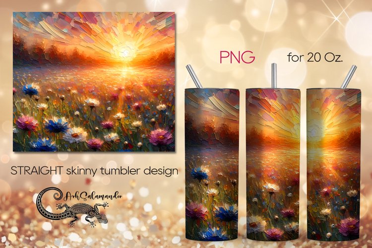 Impressionism landscape | Skinny tumbler Sublimation PLUS2