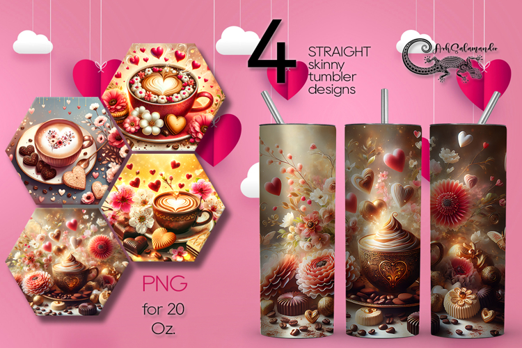 Coffee is my love | 4 Sublimation Tumbler Designs P2