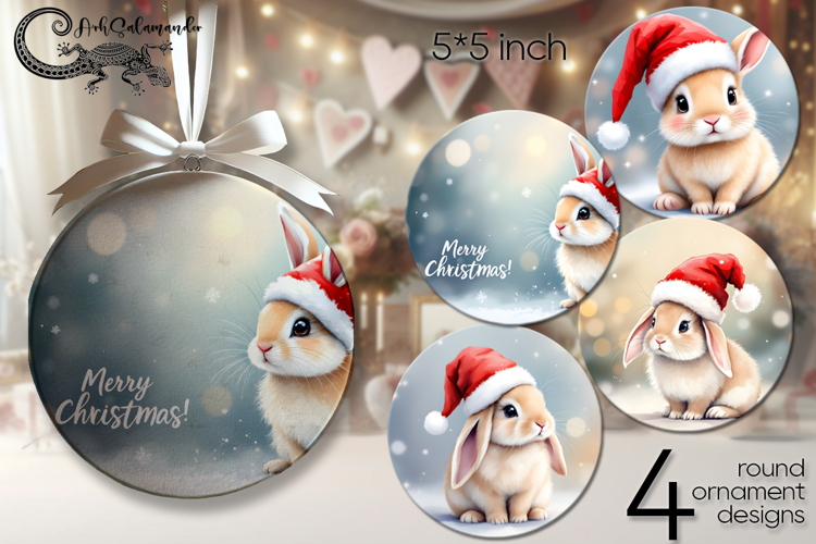 Christmas toys | retro round ornaments sublimation PL2