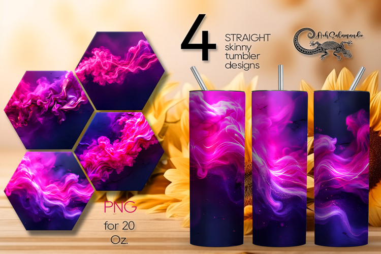 Abstract purple back | 4 Straight Skinny Tumbler designs PL2