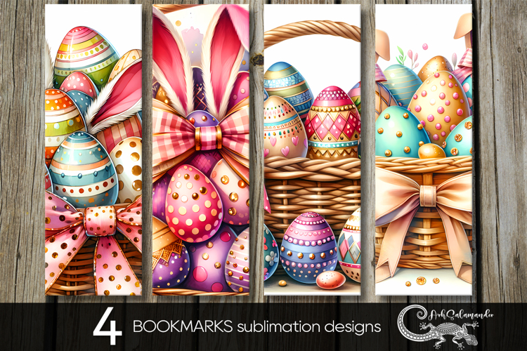 Easter eggs | spring bookmarks sublimation design P2