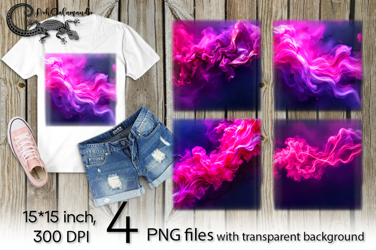 Abstract purple background | 4 PNG Sublimation designs P2