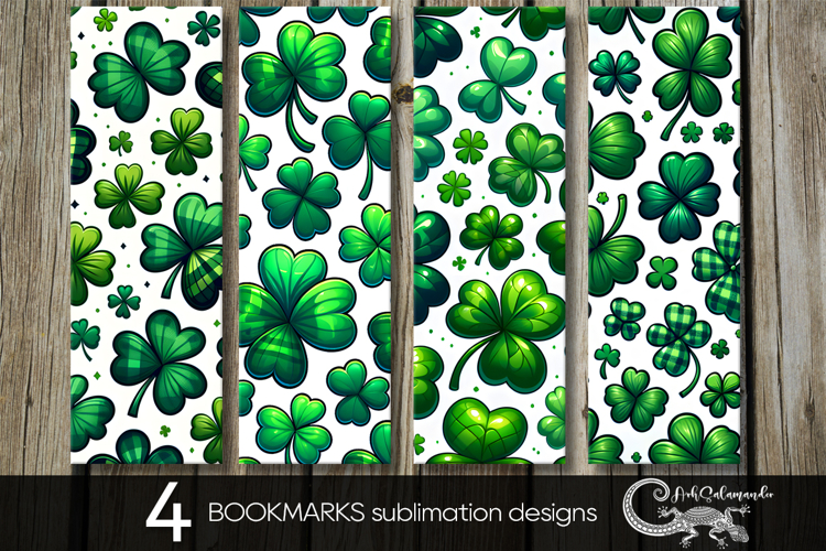 St. Patricks day clover | bookmarks sublimation designs P2
