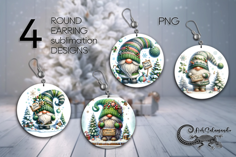 Christmas Earring SVG Image 6