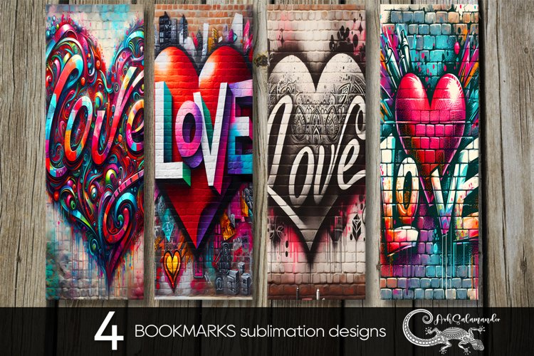 Valentine inscription | Love bookmarks sublimation design P2