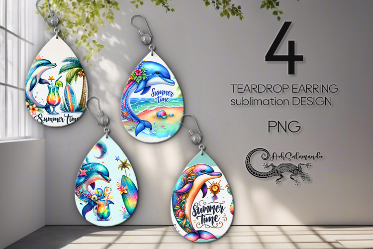 Tropical BeachLife | summer time Teardrop earring design P2