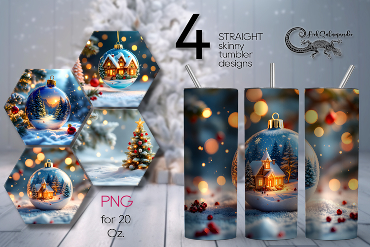 New year moods | 4 xmas Sublimation Tumbler Designs P2