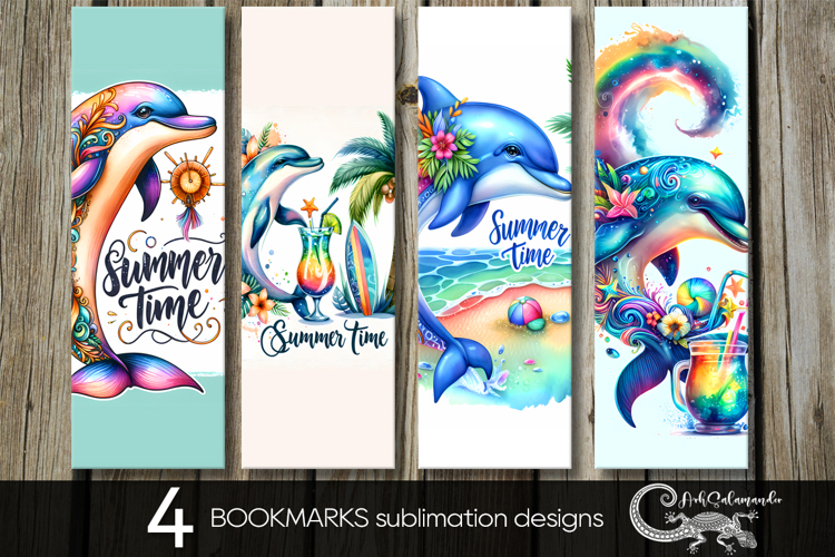 Beach life | summer time bookmarks sublimation design PLUS2