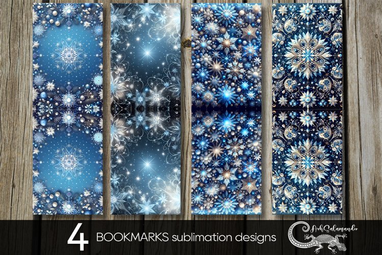 Christmas snowflake | Xmas bookmarks sublimation design PL2