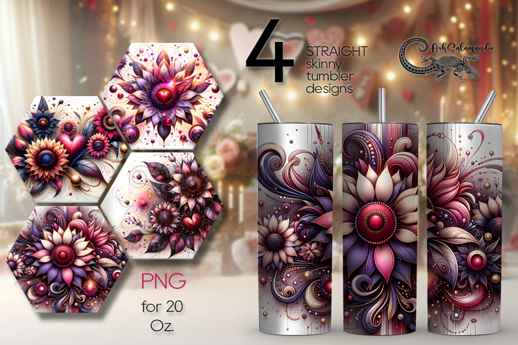 Fairy sunflowers | straight skinny tumbler sublimation PL2