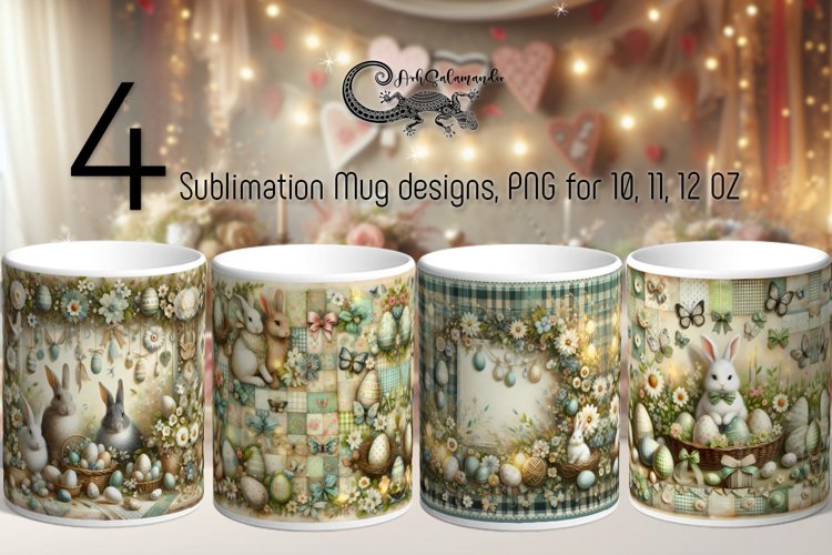 Vintage Easter & spring | Sublimation Mug design PLUS2