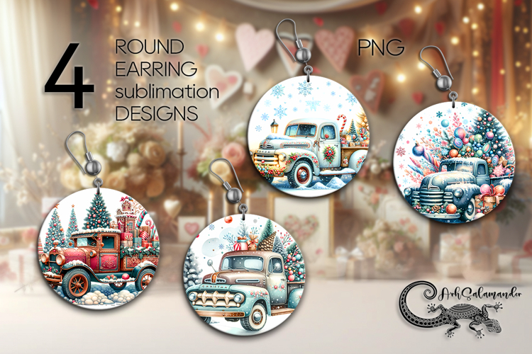 Christmas Earring SVG Image 5