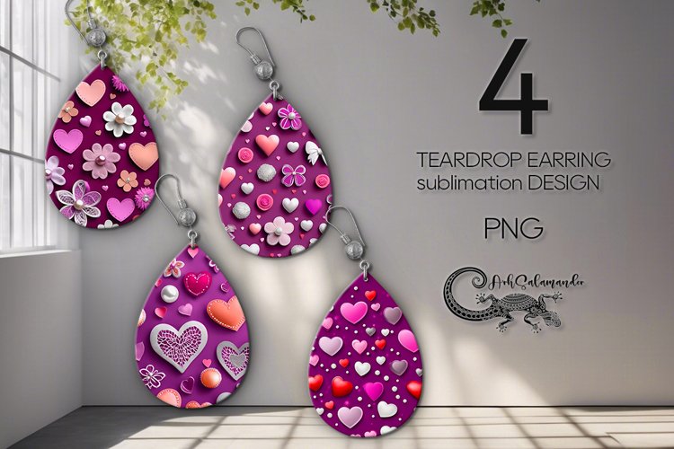 Earring Sublimation Designs Image 8